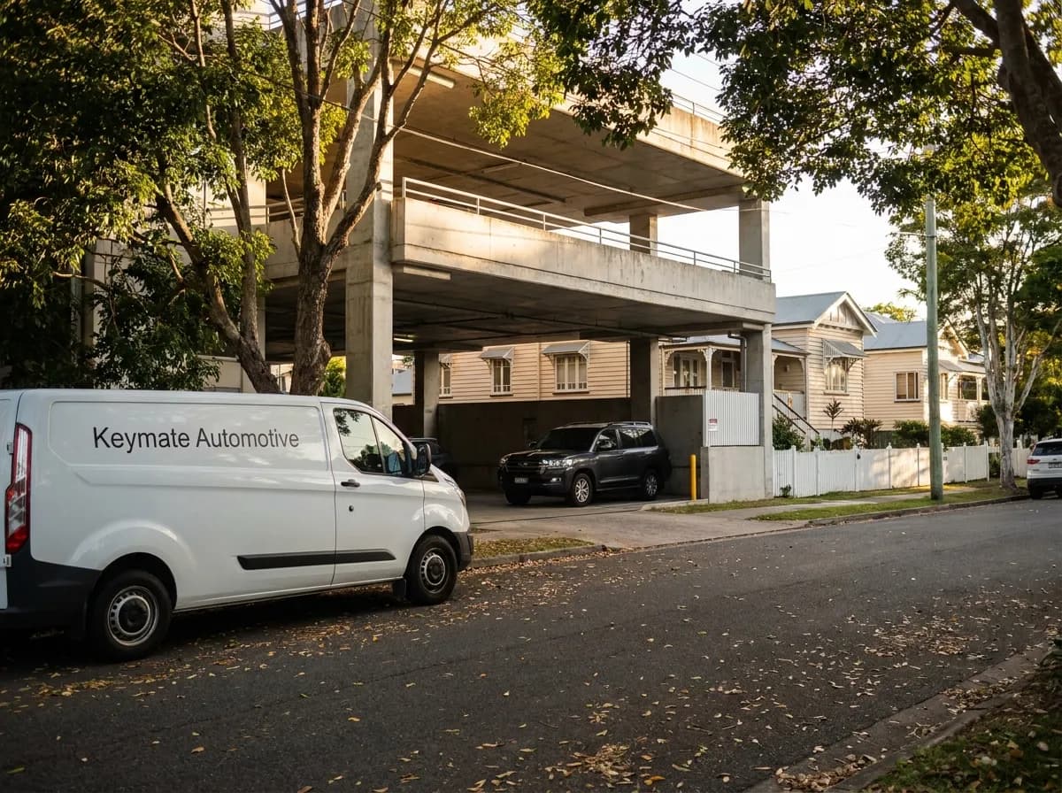 Indooroopilly, Brisbane — mobile auto locksmith serving a major shopping centre, family homes and multi-level centre parking