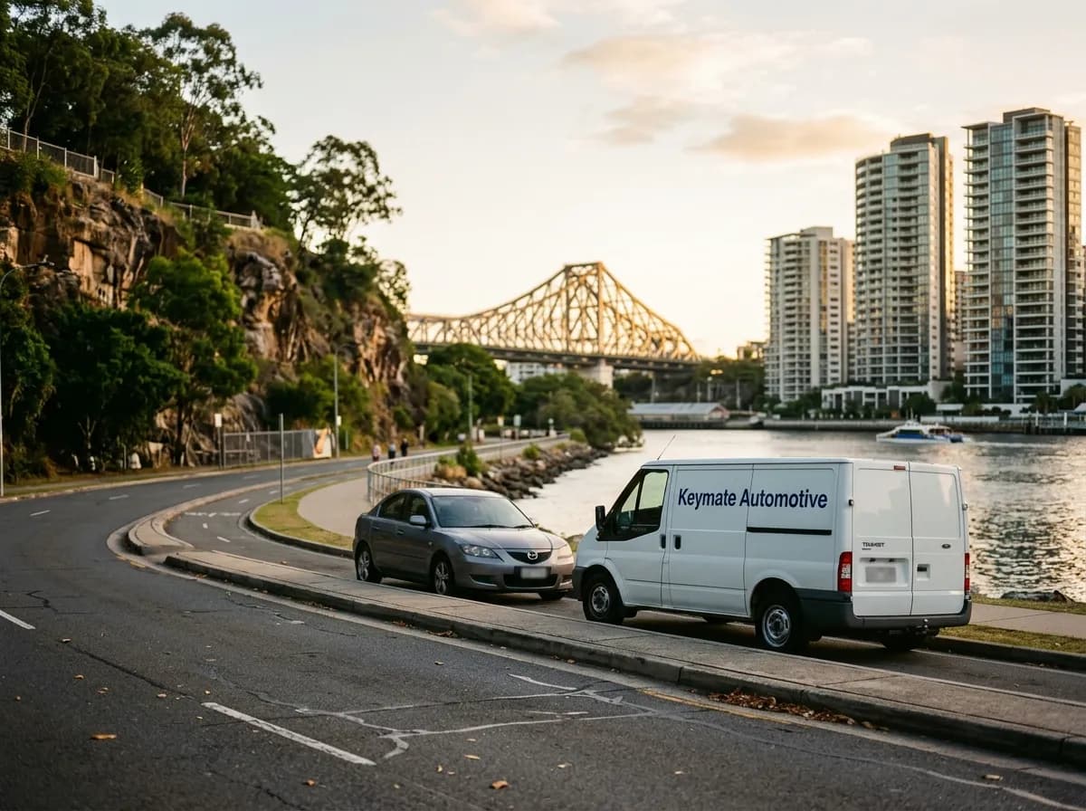 Kangaroo Point, Brisbane — mobile auto locksmith serving cliff-side apartment towers, secure basement parking and riverside commuter routes