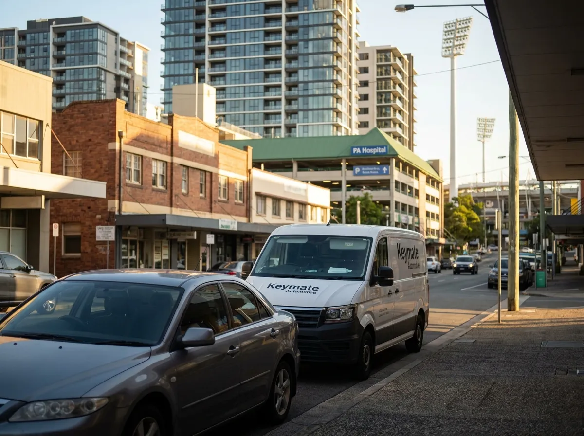 Woolloongabba, Brisbane — mobile auto locksmith serving the Gabba precinct, PA Hospital parking and a mix of commercial and new apartments